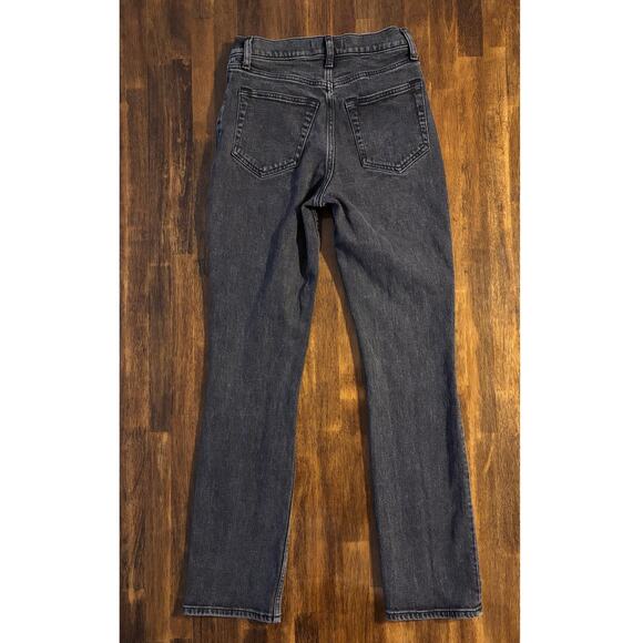 Abercrombie Women's 00 24 x 29 Jeans 90's Slim Straight Ultra High Asymmetrical - Picture 2 of 11